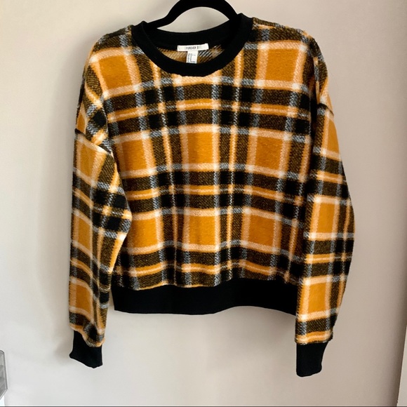 Forever 21 Sweaters - 🦋 3 for $20 NWOT Forever 21 Plaid Crew Neck Sweater